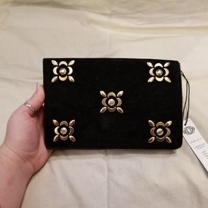 Kate Landry faux suede purse
